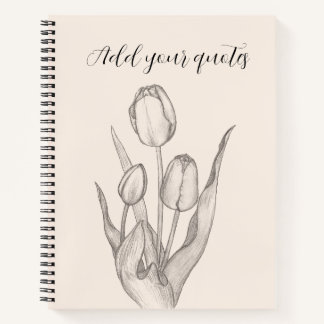Personalised Text Journal, Name & Message Notebook