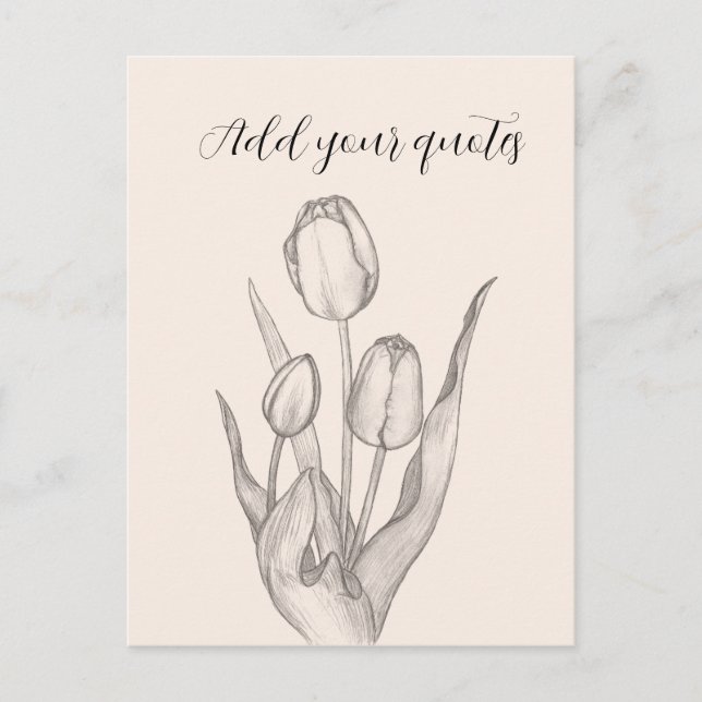 Personalised Text Journal, Name & Message Notebook Holiday Postcard (Front)