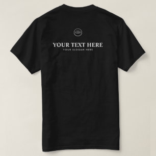 Personalised Text Logo Slogan T-Shirt