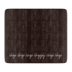 Personalised Text on Dark Chocolate Cutting Board