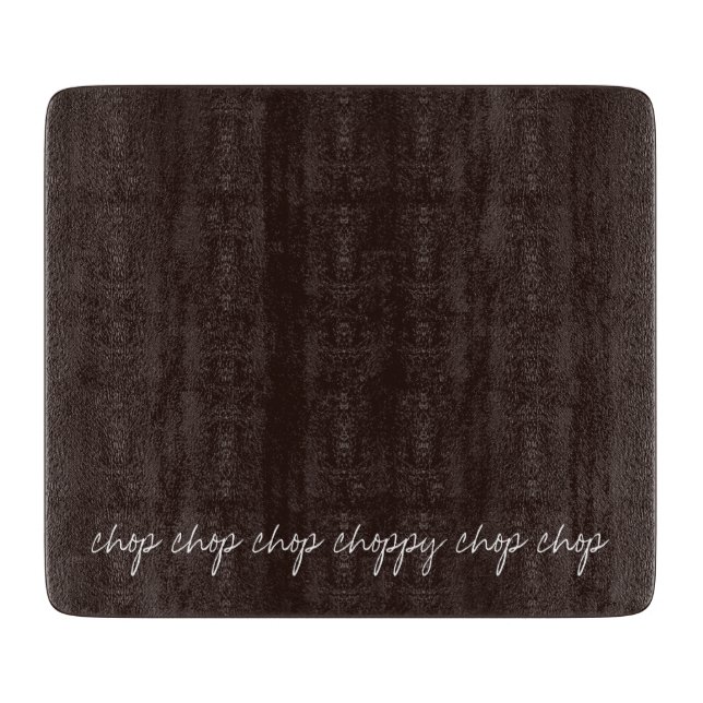 Personalised Text on Dark Chocolate Cutting Board (Front)