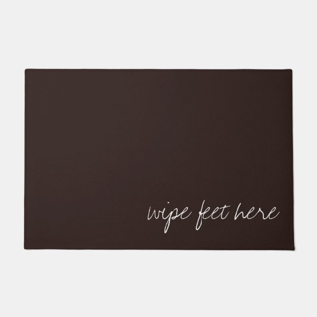 Personalised Text on Dark Chocolate Doormat (Front)