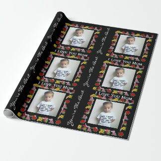 Personalised Text & Photo Mothers Day Wrapping Paper