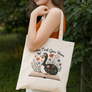 Personalised Text Silly Goose Teacher Appreciation Tote Bag