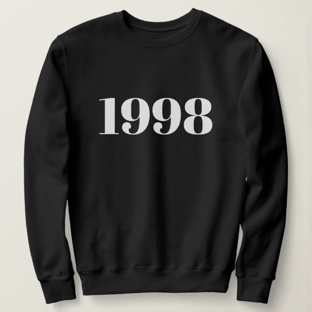 Personalised Text Simple Modern Minimal Your Year Sweatshirt (Design Front)