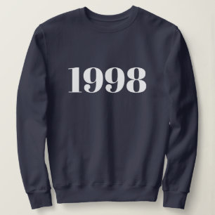 Personalised Text Simple Modern Minimal Your Year Sweatshirt