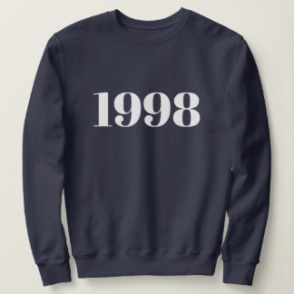 Personalised Text Simple Modern Minimal Your Year Sweatshirt
