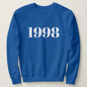 Personalised Text Simple Modern Minimal Your Year Sweatshirt