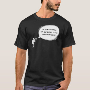 Personalised Text Stick Figure Shouting Man T-Shirt