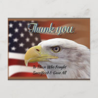 Personalised Text Thank You Patriotic Template