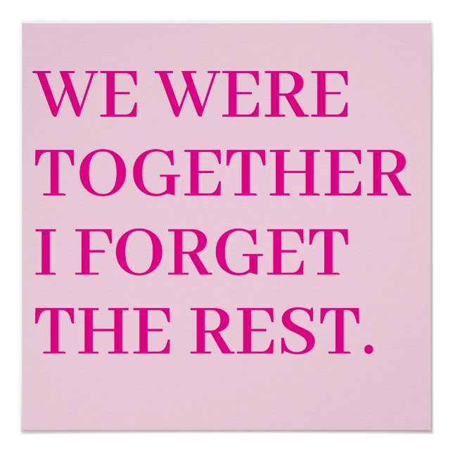 Personalised Text Wall Art Print Minimal Digital  (Front)