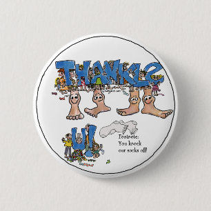 Personalised Thank You 6 Cm Round Badge