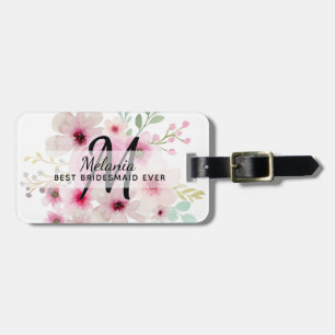 Personalised Thank You Bridal Party Bridesmaid Luggage Tag