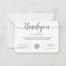 Personalised Thank You Card 