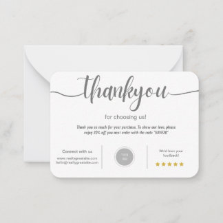 Personalised Thank You Card 