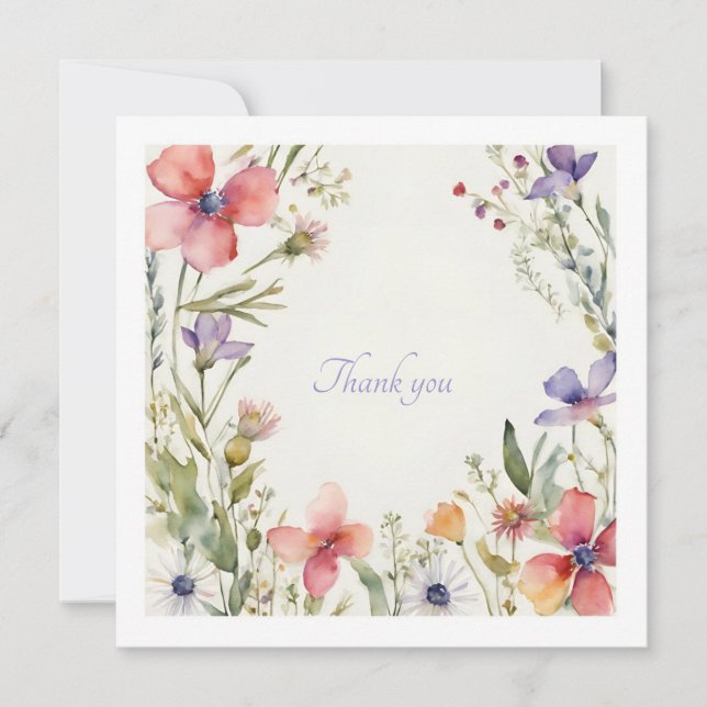 Personalised thank you card  (Front)