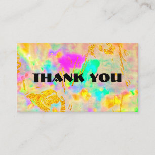 Personalised thank you card