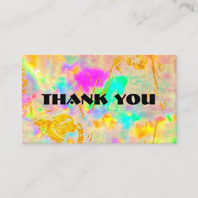 Personalised thank you card  (Front)