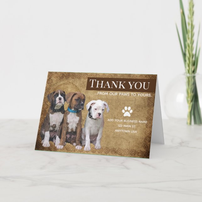 Personalised Thank You Card - Business Greeting Ca (Front)