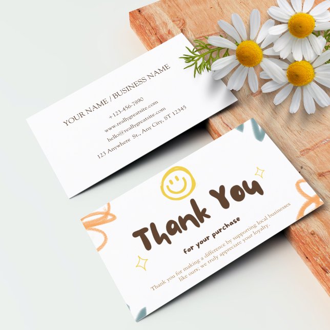 Personalised Thank You Card Business Pastel (Personalized Thank You Card Business Pastel)