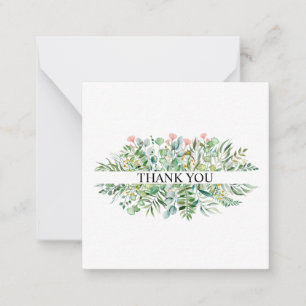 Personalised Thank You Card -Eucalyptus Leafs Card