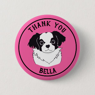 Personalised Thank You Dog Button