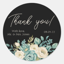 Personalised Thank You Floral Wedding