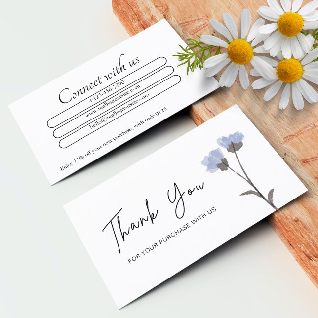 Personalised Thank You For Your Business Cards (Personalized Thank You For Your Business Cards)
