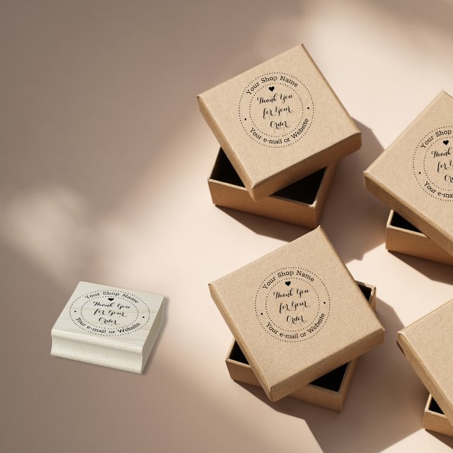 Personalised Thank You for Your Business Order Rubber Stamp (Personalized Thank You for Your Business Order Rubber Stamp)
