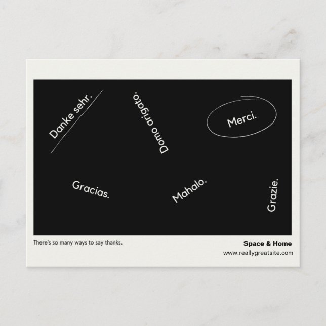 Personalised - Thank You for Your Business Postcard (Front)