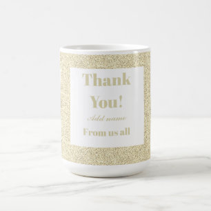 Personalised thank you from us all mug