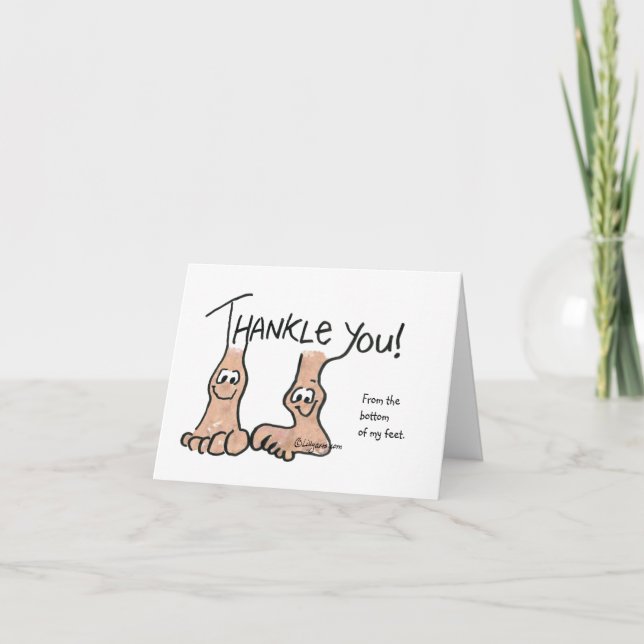 Personalised Thank You Gift Card (Front)
