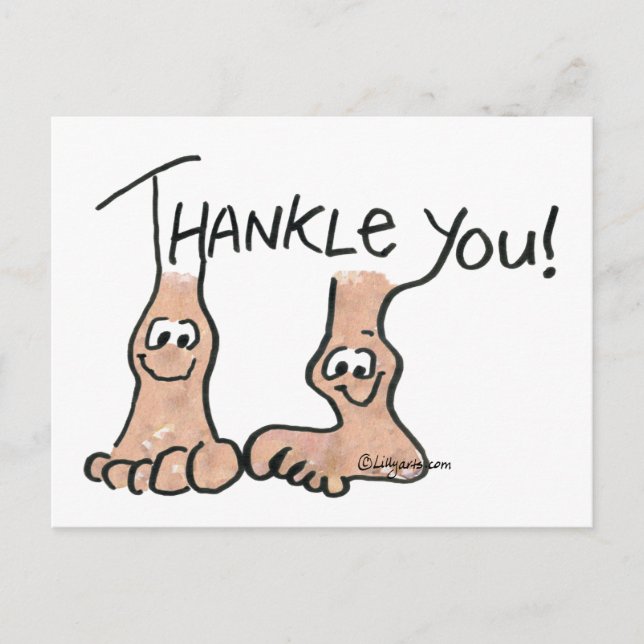 Personalised Thank You Gift Postcard (Front)