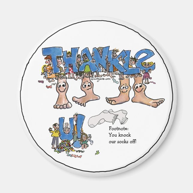 Personalised Thank You Magnet (Front)