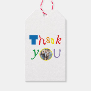 Personalised Thank You Photo Gift Tags