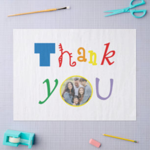 Personalised Thank You Photo Gift Tissue Paper