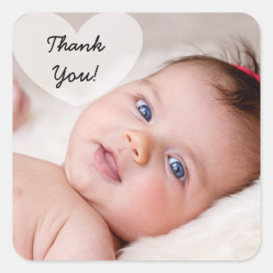 Personalised Thank You Photo Sticker