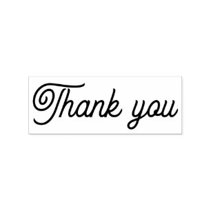 Personalised Thank You Rubber Stamp