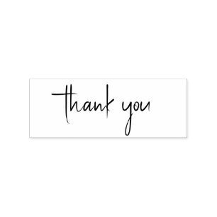 Personalised Thank You Rubber Stamp