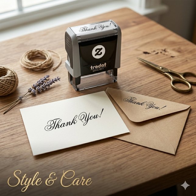 Personalised Thank You Self Inking Stamp (Personalized Thank You Self Inking Stamp)