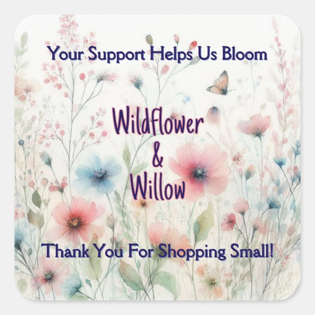 Personalised Thank You Sticker (Front)