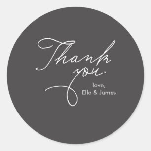 Personalised Thank You Sticker // True Love