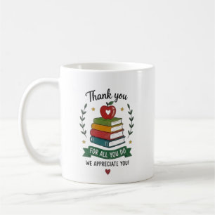 Personalised Thank You Teacher Appreciation Design Coffee Mug