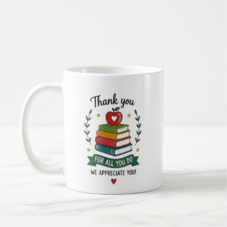 Personalised Thank You Teacher Appreciation Design Coffee Mug