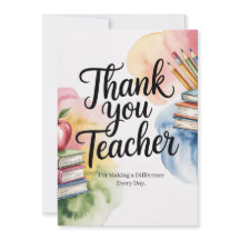 Personalised Thank You Teacher