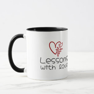 Personalised Thank You Teacher Heart Frame Mug