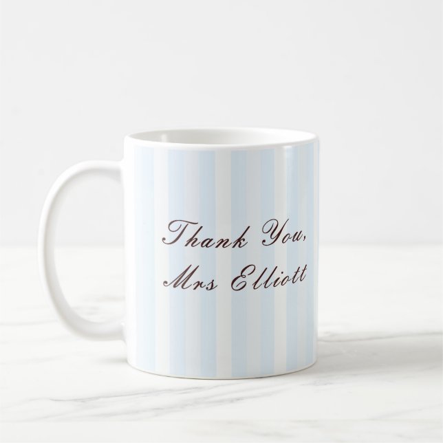 Personalised Thank You Teacher Mug (Left)