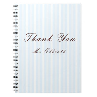 Personalised Thank You Teacher Notebook