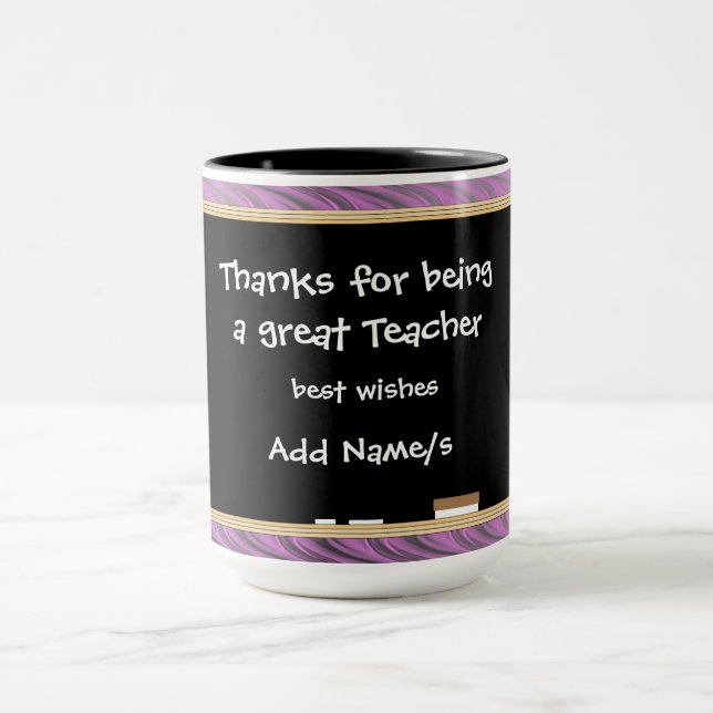 Personalised Thanks to Teacher Mug (Center)