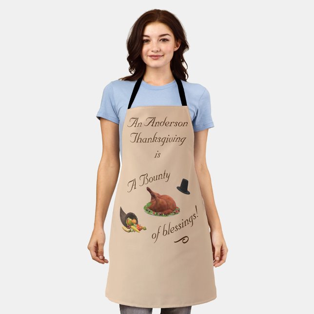Personalised Thanksgiving Apron (Creator Uploaded)
